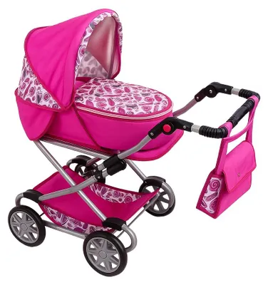 Immagine prodotto di Novità: Baby Monika, bambola 2 in 1 con passeggino rosa