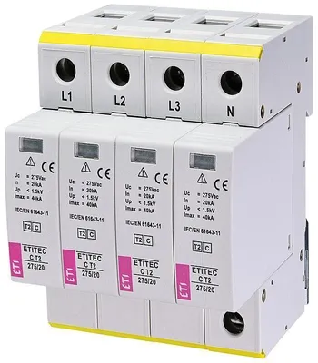 Obrázok produktu pre Zvodič prepätia ETITEC C T2 275/20 4+0 002440395