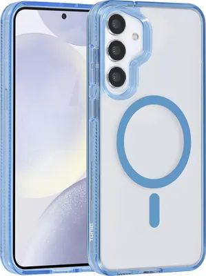 Image de Coque arrière TUNIQ pour Galaxy S24 Plus - Silicone Magsafe - Bleu