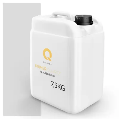 Produktbild von Quarzgrund für Silikonharz-Putz Weiß-grau F251 7,5 kg – Haftgrund für innen & außen, quarzhaltige Grundierung Q-COVER