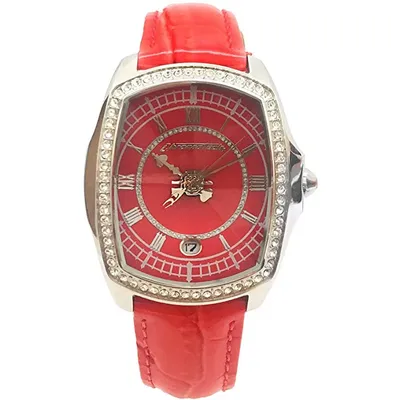 Produktbild von Chronotech  7896LS/97 Damen-Armbanduhr, Edelstahl-Gehäuse, Leder-Armband