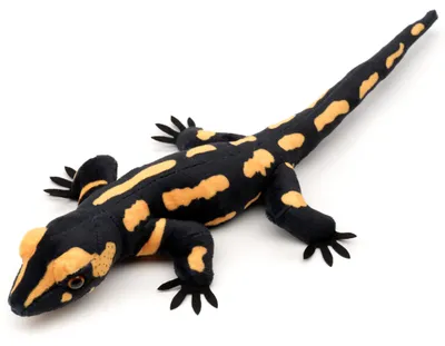 Immagine prodotto di Uni-Toys - Salamandra di fuoco - 34 cm (lunghezza) - Salamandra in peluche - Peluche, giocattolo morbido