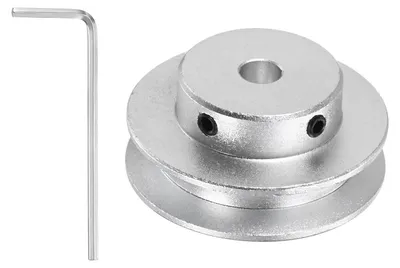 Riemenscheibe 40 mm, 6 mm Bohrung, Aluminium, für 5-6 mm Riemen