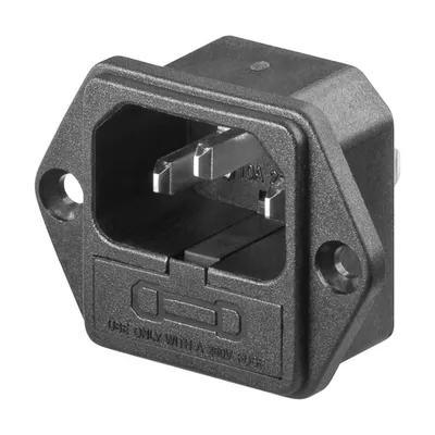 Produktbild von AC-Einbaustecker mit Sicherungshalter, (\* mm²)