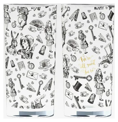 Produktbild von Alice im Wunderland, Glas, 330 ml, 2er Set