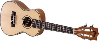 Immagine prodotto di VOLT, ukulele prodotto da Voggenreiter, modello Texas, dimensione: concerto, top in abete massello, tastiera in palissandro, finitura di alta qualità, inserti in madreperla, lunghezza: circa 610 mm, con bottoni per tracolla, inclusa custodia imbottita