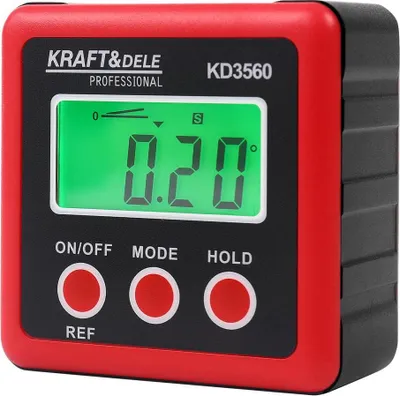 Obrázek produktu pro Elektronický Digitální Úhloměr S Magnetem Kd3560