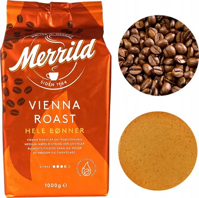 Zdjęcie produktu dla Kawa ziarnista Merrild Vienna Roast 1 kg