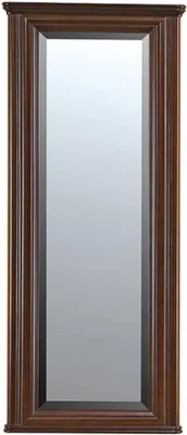 Produktbild von Casa Padrino Luxus Jugendstil Spiegel Dunkelbraun 63,6 x 6,5 x H. 151 cm - Rechteckiger Massivholz Wandspiegel - Garderoben Spiegel - Barock & Jugendstil Garderoben Möbel