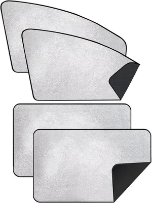 Produktbild von ZATOOTO Sonnenschutz Auto Seitenscheibe - Sichtschutz Fenster, Auto Fenster Verdunkelung, Sonnenschutz Auto Magnetisch, Auto Vorhang mit UV-Schutz, Silber
