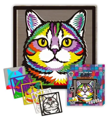 Produktbild von Holzbild-Set – Katze