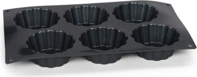 Image de Patisse moule silicone pour 6 mini tartelettes 29x17cm Starflex P19202