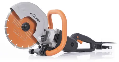 Obrázok produktu pre Evolution R255DCT Elektrická rezací brúska 2000 W | 255 mm píla na betón | hĺbka rezu 102 mm, vrátane diamantového rezacieho kotúča Premium