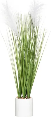 Produktbild von Kunstpflanze „Plumeau“ im Zementtopf, H 70 cm  – Atmosphera, Einrichtungsdesigner