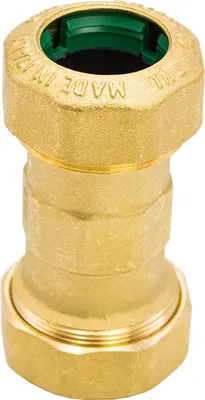 Produktbild von PE Rohr Verschraubung MESSING Fitting Kupplung Winkel Klemmverbinder Muffe  Italy (Kupplung 20 mm)