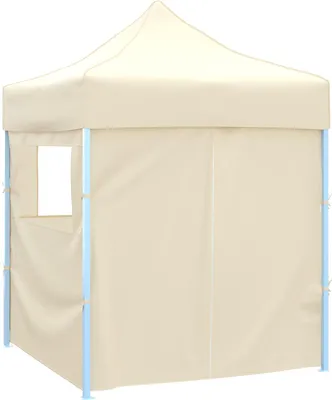 Produktbild von vidaXL Partyzelt 200 x 200 x 315 cm Creme Oxford-Stoff