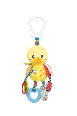 Produktbild von SENSILLO - Rassel Baby, Kuscheltier Babyspielzeug mit Rassel, Motorikspielzeug, Ente