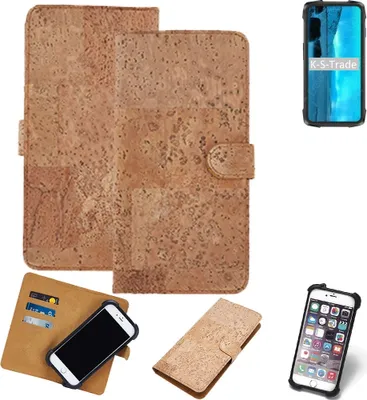 Produktbild von K-S-Trade Hülle kompatibel mit Cubot KingKong 7  Kork Handyhülle Cover  Schutzhülle TPU Case Bumper in Hellbraun, (1x)