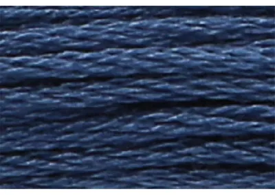 Imagen del producto de Hilo para tejer a crochet, "Anchor Sticktwist", 8 metros, color acero oscuro, algodón, color 1036, 6 hebras