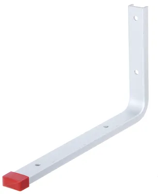 Zdjęcie produktu dla Alberts 856786 Hak ścienny, prosty, aluminium, głębokość 230 mm, wysokość 130 mm, zestaw 10 szt