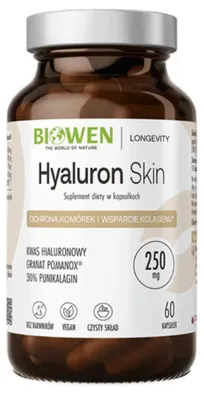 Obrázek produktu pro Biowen Hyaluron, pleťová péče, 60 kapslí
