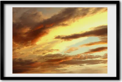 Produktbild von Bild 60x40 MDF-Rahmen, Wandkunst Sonnenaufgang