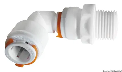 Immagine prodotto di Raccordo 90° interno c. esterno 3/8" , 10 pezzi