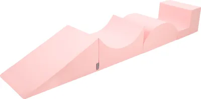 Obrázek produktu pro KiddyMoon Pěnové hřiště pro děti, měkká překážková dráha, certifikováno  EU, Element Poloviční šachta/Rampa/Klín/Schody, Pink