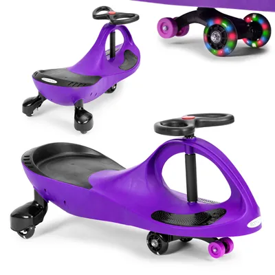 Immagine prodotto di Veicolo a spinta per bambini con ruote LED viola ECOTOYS