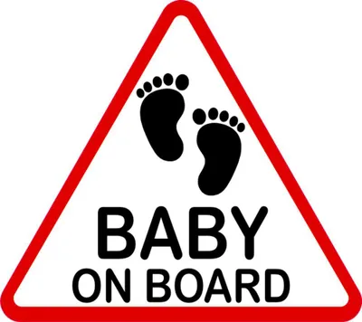 Produktbild von Hermann Schütz Aufkleber Baby on Board dreieckig 115x130mm