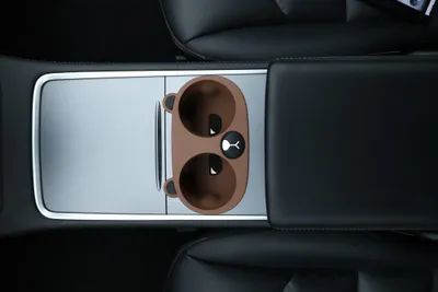 Image de Porte-gobelet ours pour Tesla Model 3/Y, couleur marron, marque Elvix