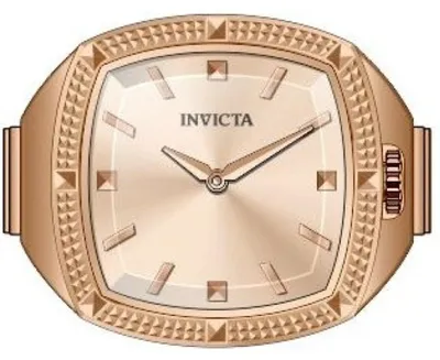 Produktbild von Invicta Mini Ring 50639 Damenuhr - Quarzwerk - Edelstahl mit roségoldenem Zifferblatt - 23 mm