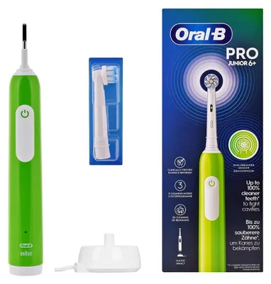 Image de Brosse à dents électrique Oral-B Pro Junior verte
