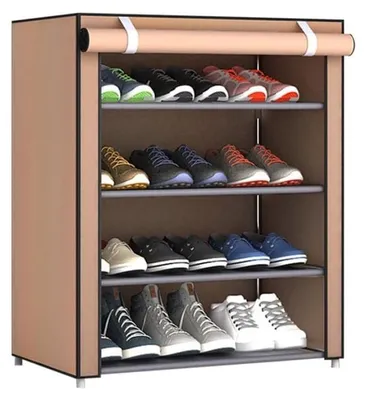 Immagine prodotto di Omgoods - Porta scarpe verticale con 4 ripiani, da appendere alla porta