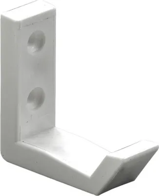 Produktbild von Hettich Mantelhaken 5,1 x 1,8 x 5,7 cm Kunststoff weiß - 1 Stück
