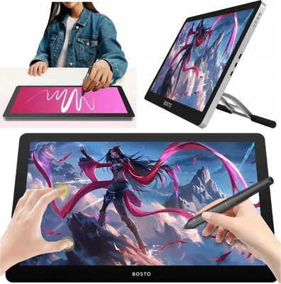 Zdjęcie produktu dla BOSTO BT-19HDT(M) PROFESJONALNY Tablet graficzny DOTYK LCD 1920x1080
