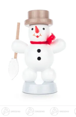 Obrázok produktu pre Vianočný miniatúrny snehuliak s lopatou Výška cca 6 cm NOVINKA