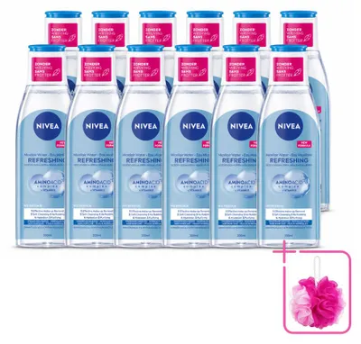 Produktbild von 12 x NIVEA Micellair Reinigingswater Refreshing - 200 ml - Sparpackung - 12 Stücke