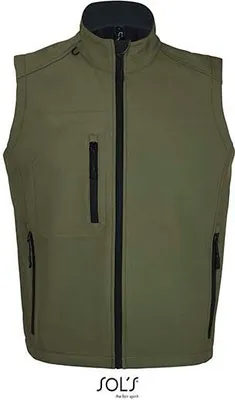 Immagine prodotto di SOLs 46601 | Gilet Softshell Rallye senza maniche / Scaldacorpo da uomo - Colore: Army - Taglia: XXL
