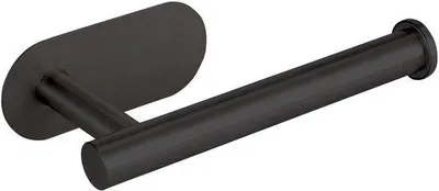 Produktbild von Selbstklebende Toilettenpapierhalter, Edelstahl, schwarz, wandmontiert