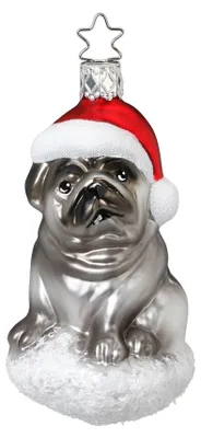 Produktbild von Inge‘s Christmas Decor 10 013 S016, Weihnachtsbaumschmuck, Rot, Silber, 1 Stück(e), 105 mm