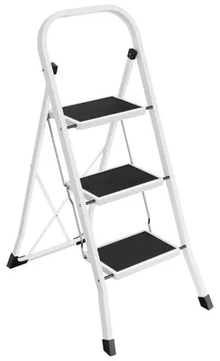 Produktbild von Haushaltsleiter Spacetronik SPG231W 3-stufig klappbar Slim 150 kg