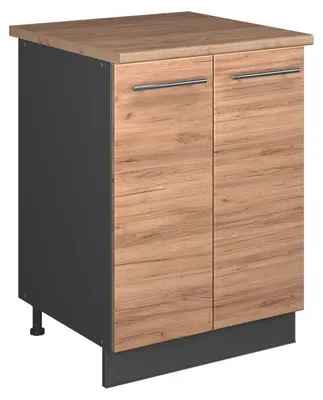 Obrázok produktu pre Spodná skrinka pod drez Vicco Fame-Line Dub Goldkraft/antracitová 60 cm, Model 65270