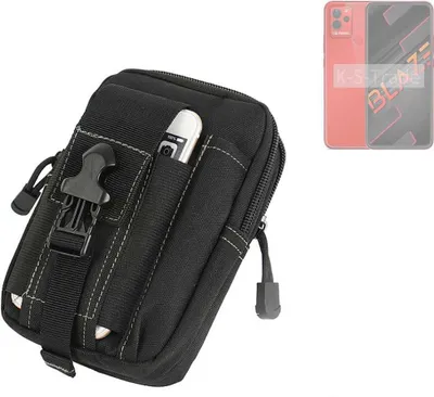 Produktbild von K-S-Trade Gürtel Tasche kompatibel mit Lava Blaze Gürteltasche Holster Schutz Hülle Handy Hülle Smartphone outdoor Handy-Hülle schwarz