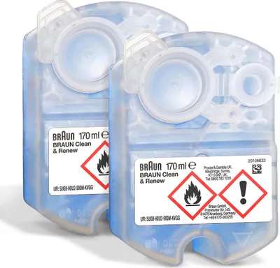 Produktbild von 2er Set Reinigungskartusche Braun CCR2 340 ml für Rasierer Clean&Charge