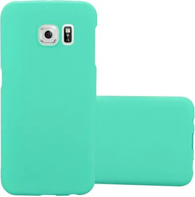 Produktbild von Cadorabo Schutzhülle für Samsung Galaxy S6 EDGE Hülle in Grün Etui Hard Case Handyhülle Cover