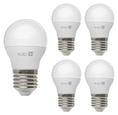 Produktbild von Kobi E27 LED Kugellampe 6W 470lm 3000K 230V 5 Stück
