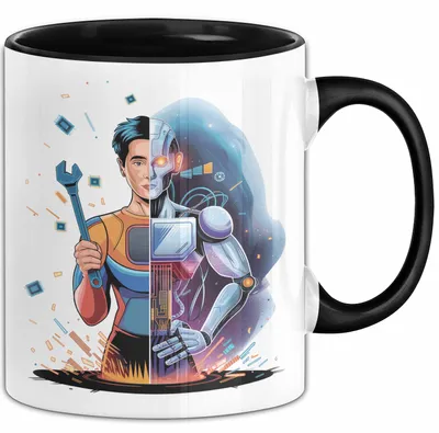 Produktbild von Mechatronik Techniker Tasse Geschenk Lustige Geschenkidee Spruch Für Technik Ingenieure (Schwarz)