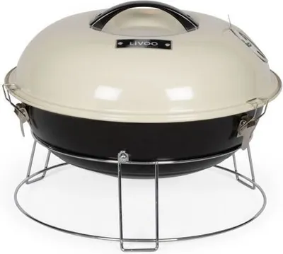 Produktbild von Holzkohlegrill 38cm beige Livoo DOC301