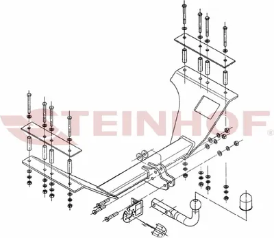 Produktbild von Z546616 Anhängerkupplung passend für HONDA CR-V 03/2002-01/2007 starr